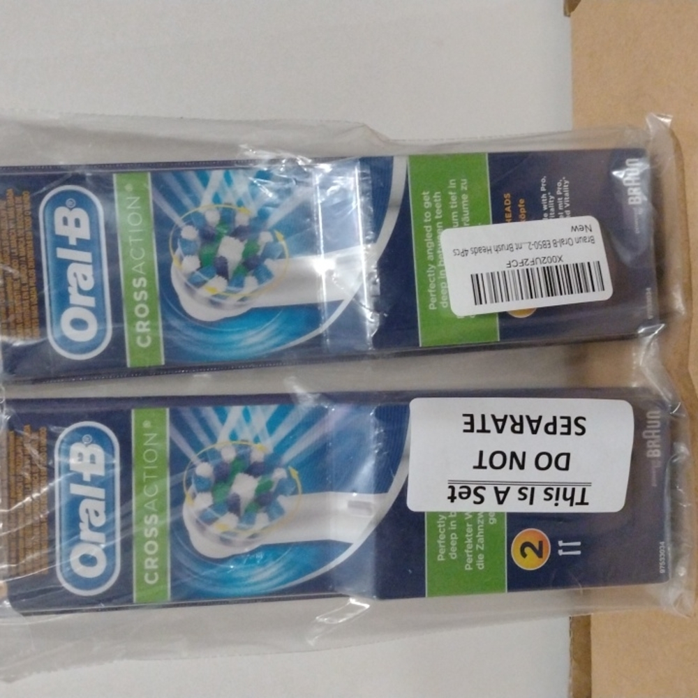 Set of 4 brush head replacement oral-b crossaction 97533034